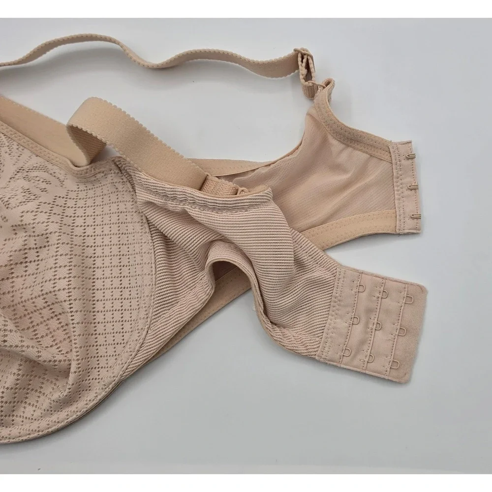 Wacoal Underwire Bra Womens 34G Nude Excellent Retro Chic Lace 857210